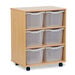 Mobile Tray Storage Unit W\/ 6 Extra Deep Trays  hi\-res