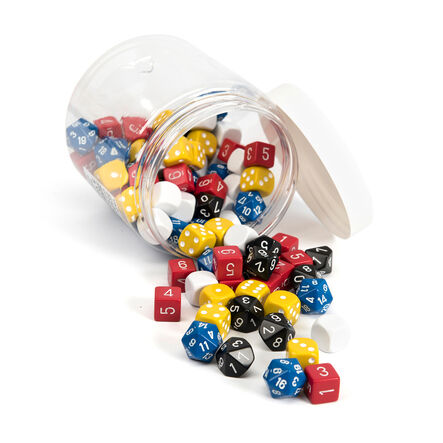 Jar of 100 Dice Mixed  hi\-res
