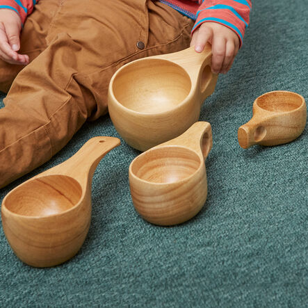 TTS Assorted Sizes Wooden Cup Collection 2pk  hi\-res