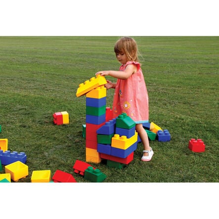 Jumbo Rainbow Building Bricks 84pk  hi\-res