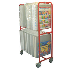 Large Mobile Big Book Stand H1820 x W520 x L1000mm  hi-res