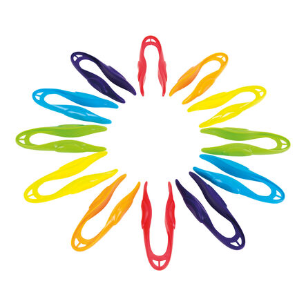 Fine Motor Plastic Grasping Tweezers 12pk  hi\-res