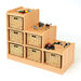Tiered Storage Units With Wicker Baskets  hi\-res