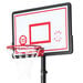 Telescopic Portable Basketball Unit w\/ Backboard \x26 Padding  hi\-res