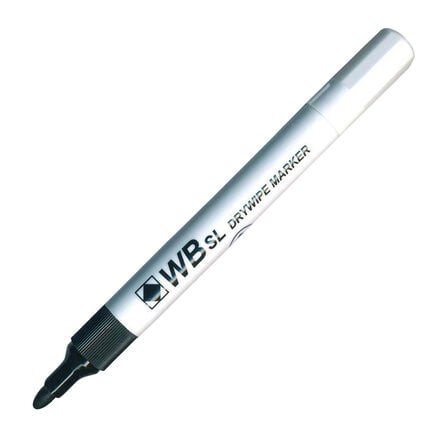 Budget Drywipe Pens Medium Tip Black 200pk  hi\-res