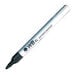 Budget Drywipe Pens Medium Tip Black 200pk  hi\-res