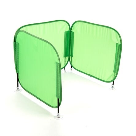Pop\-Up Concentration Desk Barrier Green Single Green hi\-res