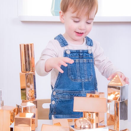 TTS Rose Gold Metallic Mini Blocks 16pk  hi\-res