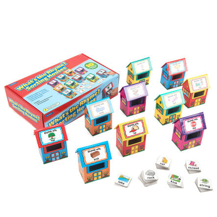 Rhyme Houses Sorting and Posting Game 60pcs  hi\-res