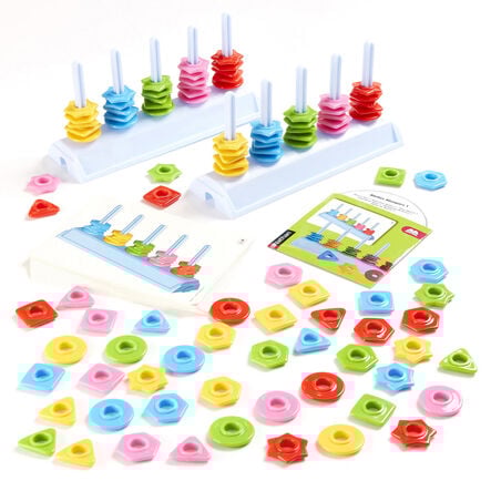 Pair of Colour and Shape Sorting Abacuses 126pcs  hi\-res