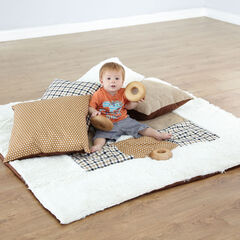 TTS Neutral Textured Baby Mat and Cushions Bundle Deal  hi-res
