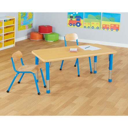 Copenhagen height adjustable rectangular six\-seater table  hi\-res