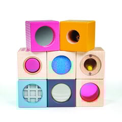 Wooden Sensory Blocks 8pk  Wooden Sensory Blocks 8pk  hi-res