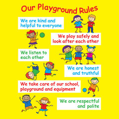 Positive Playtime Wall Sign Playground Rules  hi-res