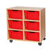 Mobile Double Tray Storage Unit 6 Deep  hi\-res