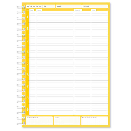 Teachers Academic Planner 9 Period  hi\-res