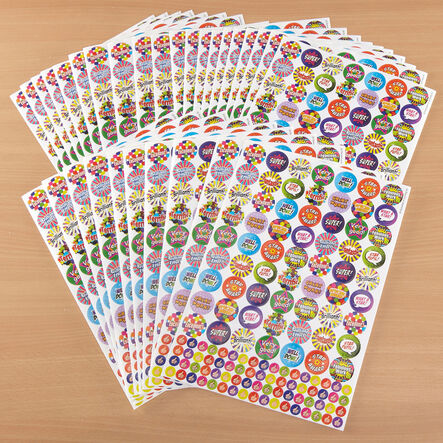 Praise Words and Thumbs Up Stickers Bulk Pack 3720pk  hi\-res