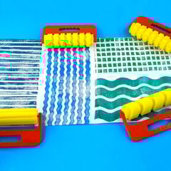 Giant Foam Pattern Rollers 4pk  Giant Foam Pattern Rollers 4pk  hi-res