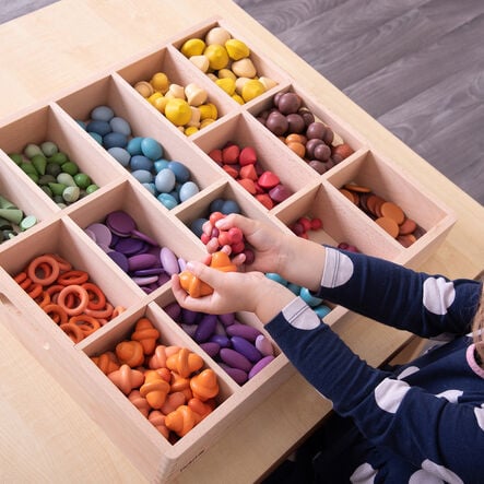 Wooden Sorting Tray 14 way  hi\-res