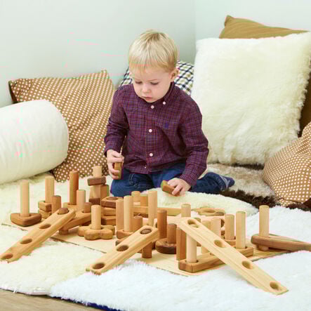 TTS Giant Wooden Stack and Build Construction Set  hi\-res