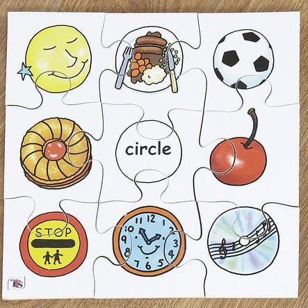 Wooden Shape Recognition Jigsaw Puzzle 4pk  hi\-res