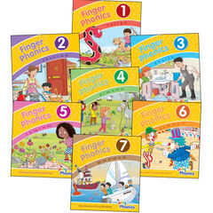 Jolly Phonics Finger phonics books 7pk  Jolly Phonics Finger phonics books 7pk  hi-res