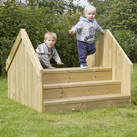 Outdoor Wooden Step Bridge  hi\-res