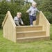 Outdoor Wooden Step Bridge  hi\-res