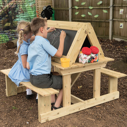 TTS Easy Access Outdoor Wooden Seated Easel  hi\-res