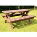 Marmax Recycled Heavy\-Duty Picnic Bench Brown  hi\-res