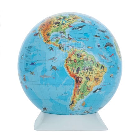 Physical Animal Discovery Globe with Booklet 23cm  hi\-res