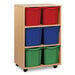 Mobile Tray Storage Unit With 6 Jumbo Trays 2x3  hi\-res