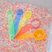 Translucent Rainbow Sand Water Colour Measuring Spoons 5pk  hi\-res