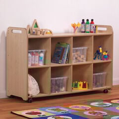 Millhouse 4 Column Shelf Storage with Tubs  hi-res