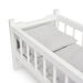 Role Play Doll Wooden White Cot Bed  hi\-res