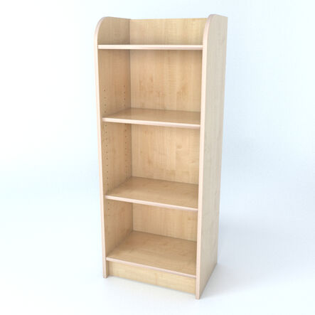 Slimline Library Bookcase In Maple  hi\-res