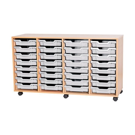 Mobile Quad Tray Storage Unit 32 Trays  hi\-res