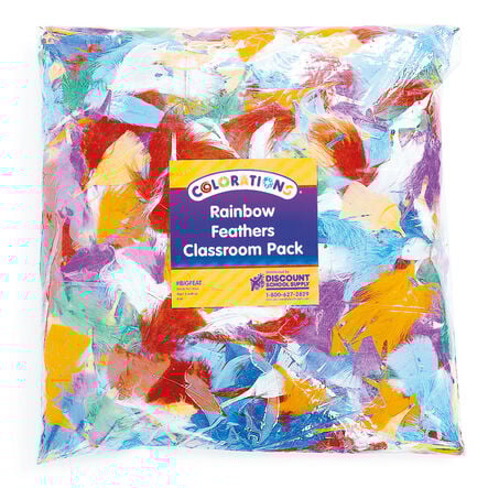 Rainbow Craft Feathers Assorted 225g  hi\-res