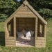 Outdoor Wooden Playhouse Shelter with Table \x26 Benches  hi\-res