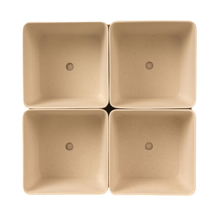 Bamboo Removable Storage Pots and Tray  hi\-res