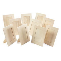Decorate Your Own Wooden Craft Photo Frames 12pk  Decorate Your Own Wooden Craft Photo Frames 12pk  hi-res