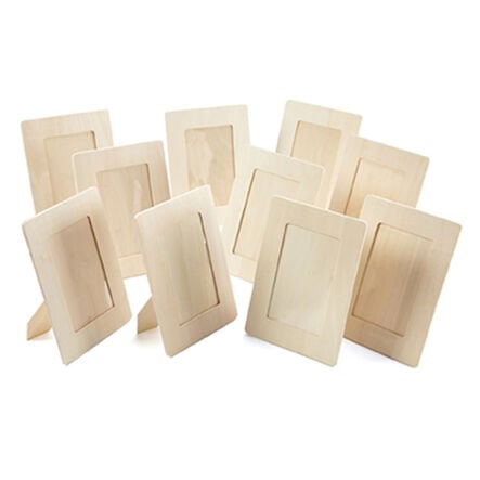 Decorate Your Own Wooden Craft Photo Frames 12pk  hi\-res