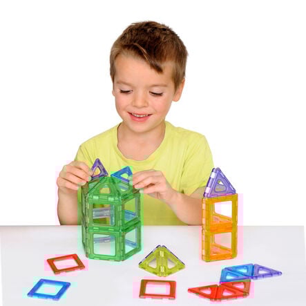 Translucent Magnetic Polydron 128pk  hi\-res