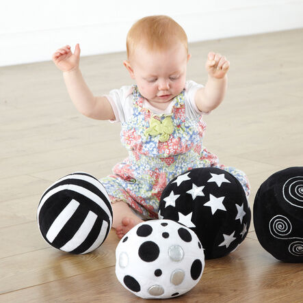 TTS Black and White Soft Sensory Activity Balls 4pk  hi\-res