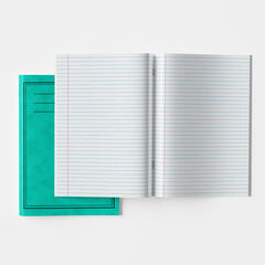 6.5''x 8'' Exercise Book 8mm Ruled Margin Green 80pg 50pk Green 6.5''x 8'' Exercise Book 8mm Ruled Margin Green 80pg 50pk Green hi-res