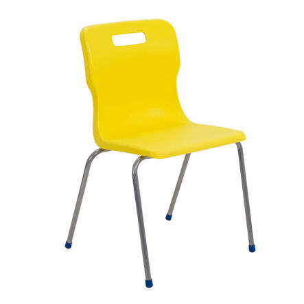 Titan 4 Leg Chair Seat height 460mm Yellow Yellow hi\-res