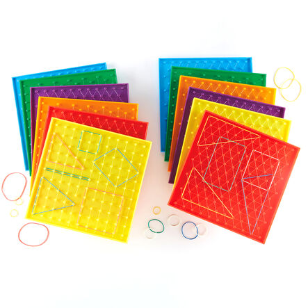 Double\-sided Isometric Coloured Pinboards 12pk  hi\-res