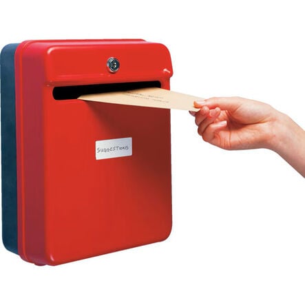 Red Lockable Suggestion\/Post Box  hi\-res