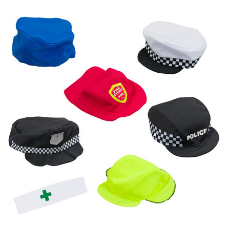 Role Play Dress Up Occupations Soft Hat Bundle 7pk  hi\-res