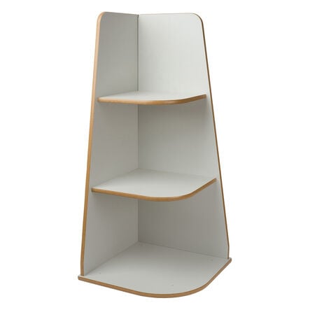 Free Standing Corner Shelf Unit Grey  hi\-res